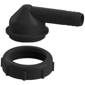 Slangestuss 12 mm med 1 1/2 låsering