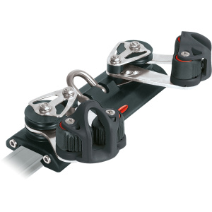 Ronstan Vogn med 4 blokkskiver og cleats serie 30
