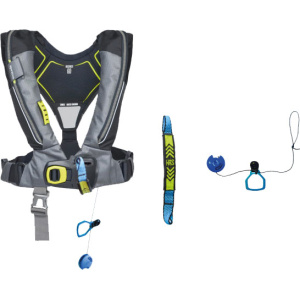 Spinlock Deckvest 6D Black with Fitted HRS system 275N