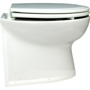 Elektrisk toalett 14" rett 12V Deluxe Flush m/pumpe