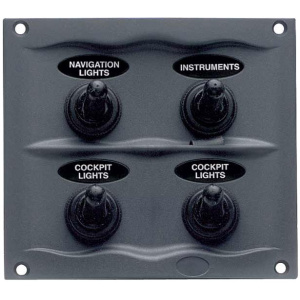 BEP Bryterpanel 4 brytere Compact