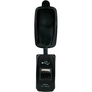 1852 USB A +C uttak Superswitch 12/24V