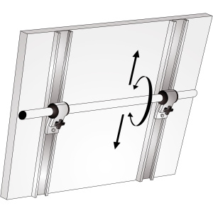 NOA solpanelholder, justerbar