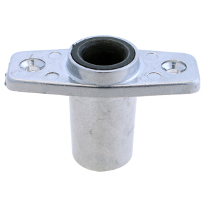 1852 Holder alu. nedfelbar, m/lås og tett bunn blank