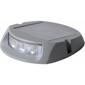 1852 Bryggelys/vegglys alu LED m/solcelle