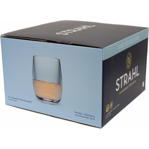 Strahl Vinglass u/stett gavepakke 247ml 4 stk