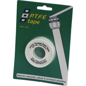 PSP Gjengetape 12 mm 12 m hvit