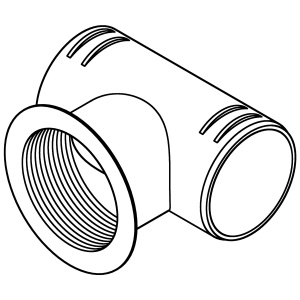 Webasto T-stykke med innv. gj. Ø60/60/60