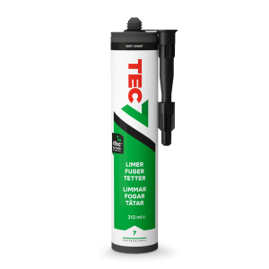 Tec7 Lim og fugemasse 310 ml sort
