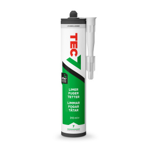 Tec7 Lim og fugemasse 310 ml lysegrå