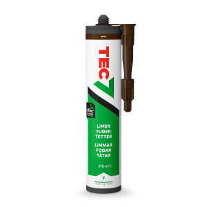 Tec7 Lim og fugemasse 310 ml brun