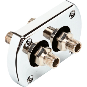 Ultraflex Forbindelsesflens R9 krom 3/8" gjenger