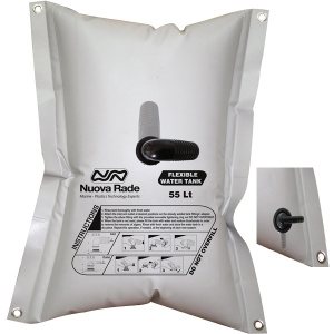 Fleksibel vanntank 75 liter 74x84 cm Grå