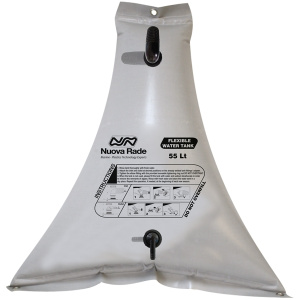 Fleksibel vanntank 55 liter 86x21x93 cm Grå