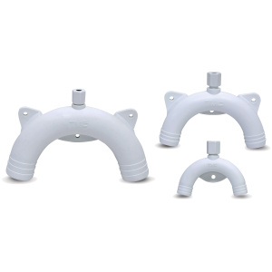 Svanehals toalett plast 38 mm