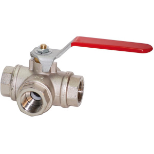 Kuleventil 3-veis 1 1/2" messing
