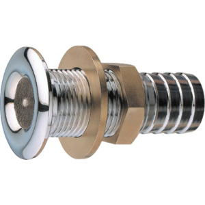 Skroggjennomføring m/slangekopl. forkr. 1/2"R x 16 mm