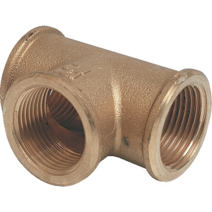 T-stykke messing 3/8"