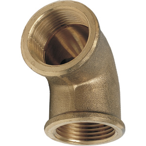 Bend innv./innv. 90 grader messing 2"