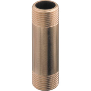 Tønnenippel messing 1 1/4" h=100 mm