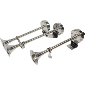 Trompethorn, syrefast, dobbelt 12v