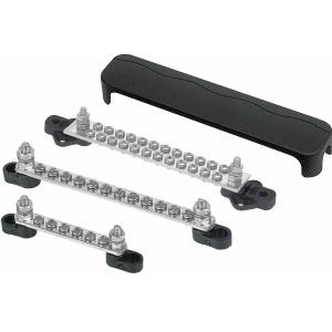 BEP Koplingsskinne m/deksel sort, 24/2