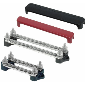 BEP Koplingsskinne m/deksel sort/rød, 2 x 12/2