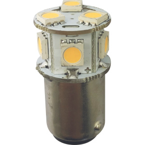 1852 LED BA15D 10-36V 2700/varmhvit