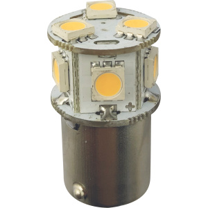 1852 LED BA15S 10-36V 2700/varmhvit