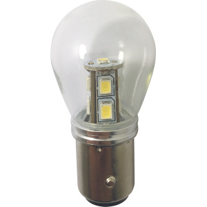 1852 LED lanternepære BAY15D 10-36V 100lm rød