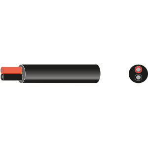 Fortinnet kabel rund 2x1,5mm2 100m