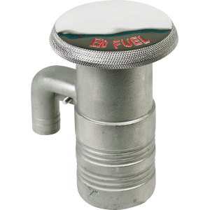 Dekksforskruvning syrefast, m/ventil 2" Fuel