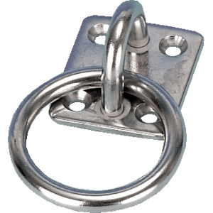 Ringplate m/løs ring, 8mm, syrefast