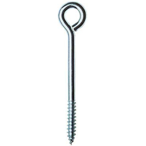 Øyebolt m/tregjenger 10 x 100 mm, Ø=20 mm, rustfri