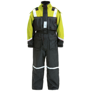 1852 Flytedress Barn 160 cm svart m/fluor gul