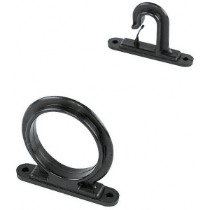 Holder for fiskestang, to deler, sort