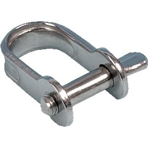 Sjakkel rett, flat 8mm, rustfri
