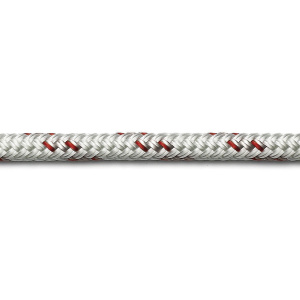 Robline Orion 500 trimline hvit/rød 6 mm, 100 m