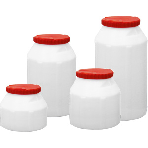 Vanntett container, hvit, 15 liter