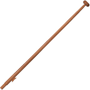 Flaggstang, lakkert mahogny, 125 cm
