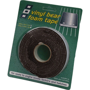 PSP Vinylskumtape 25 mm 3 m sort