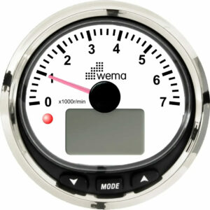Wema Turteller 7000 rpm NMEA2000 Silverline Hvit